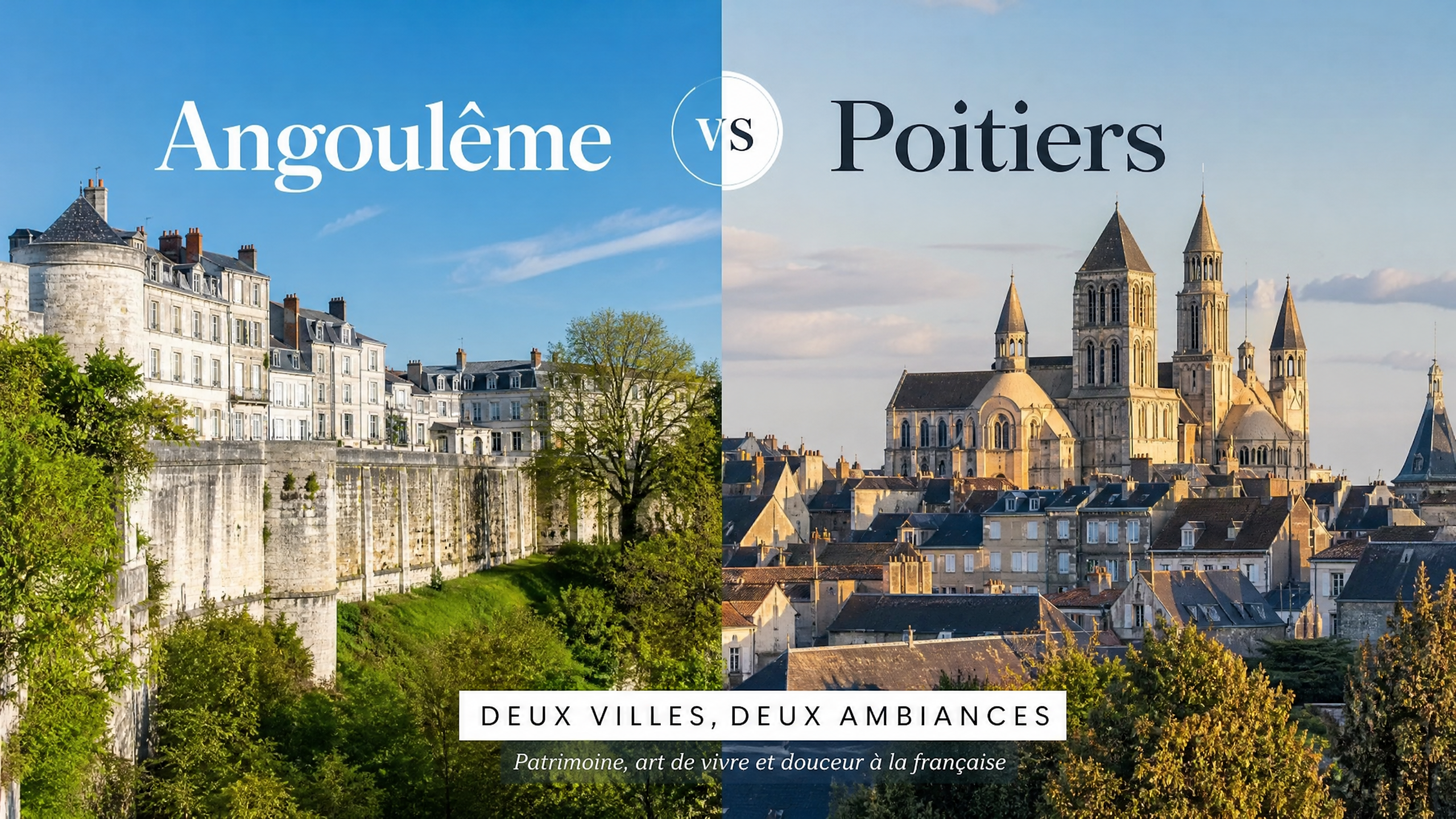 Angoulême vs Poitiers : où s'installer en Nouvelle-Aquitaine ?